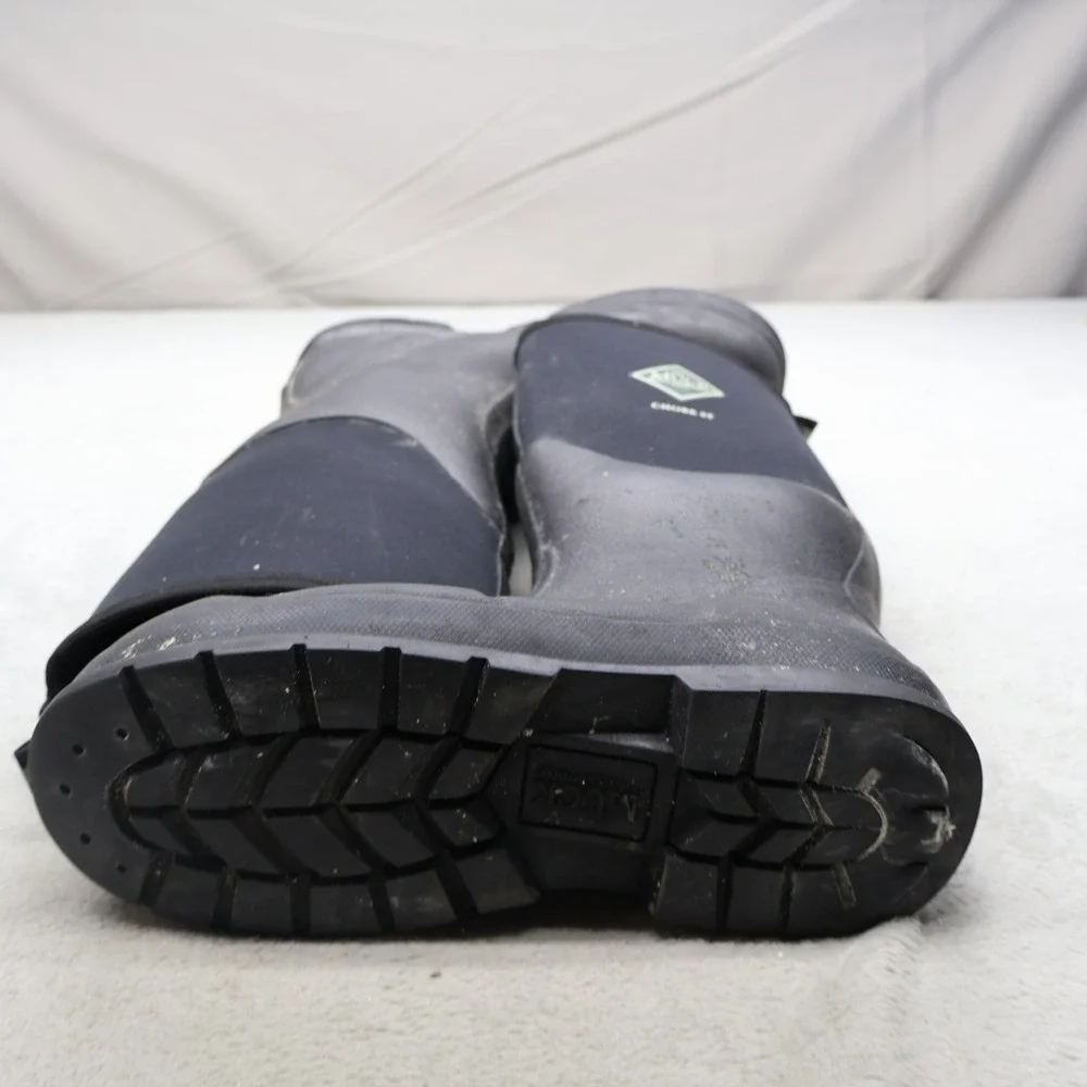 Muck Unisex M9 W10 Rain Boots Black Chore Steel Toe Waterproof Utility 010022